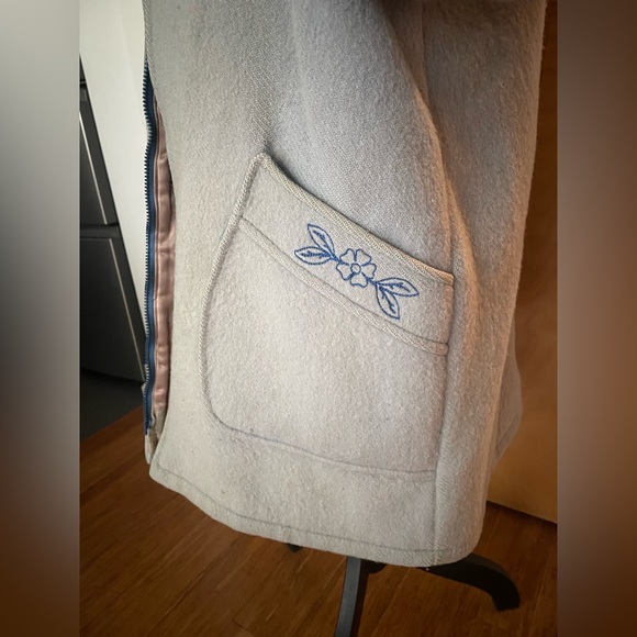 Heritage Hudson Bay Embroidered Light Blue Parka (Vintage HBC) - Picture 2 of 10